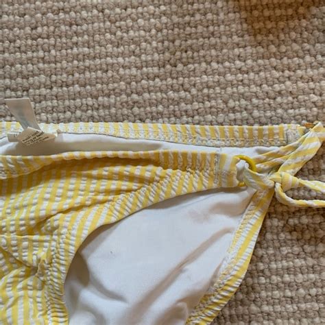 J Crew Swim Xs Lemon Seersucker Jcrew Bikini Poshmark