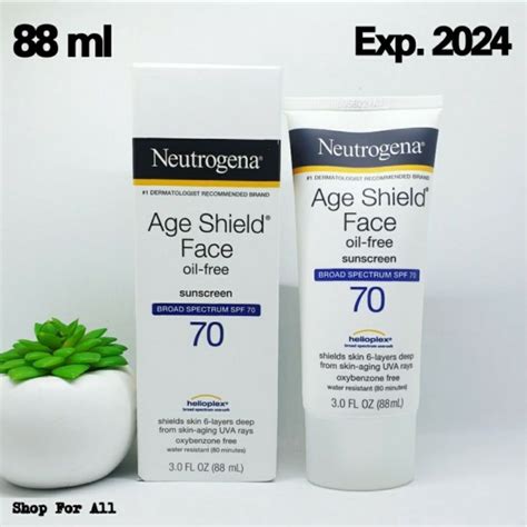 Jual Neutrogena Age Shield Face Oil Free Sunscreen Spf 70 88ml Shopee Indonesia