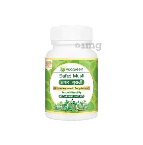 Vitagreen Safed Musli Capsule Buy Bottle Of 60 Capsules At Best Price