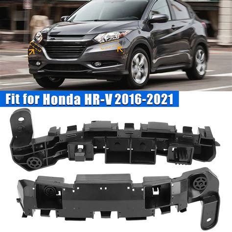 Pair Front Bumper Retainer Brackets Support Holder For Honda Hr V