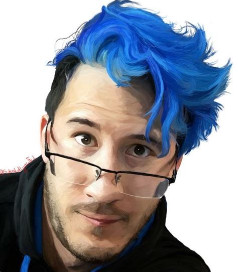 Markiplier With Blue Hair Fanart All Credit Goes To Splendidlyawful