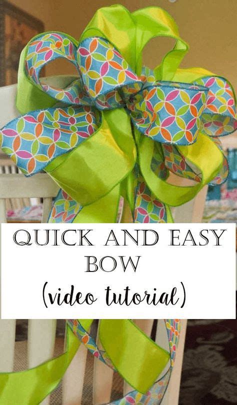 Beautiful Bows Tie Bows With Ribbon How To Make Ribbon Ribbons Ribbon Making Ribbon Flower