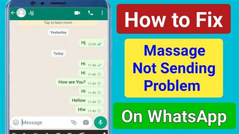 How To Fix Whatsapp Massage Not Sending Problem Whatsapp Message