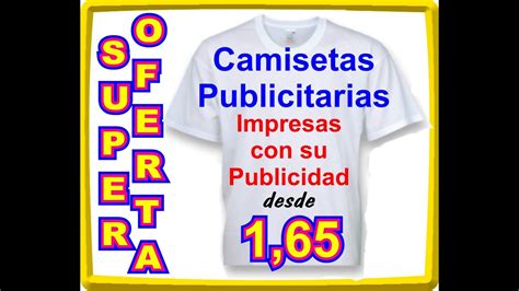 Camisetas Publicitarias Baratas YouTube