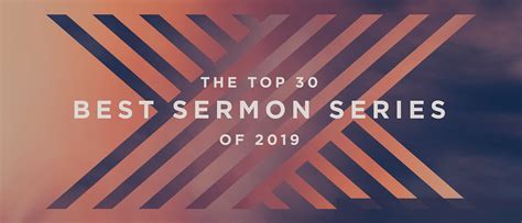 The Top 30 Best Sermon Series Of 2019 Ministry Pass Ministry Pass