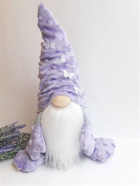 Plush Purple Gnome Violet Home Decoration Gift Nisse Scandinavian