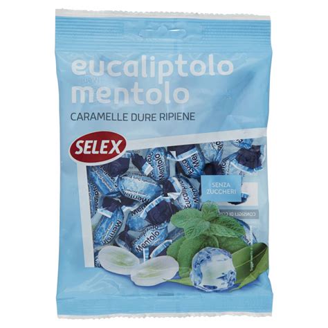 Selex Caramelle Ripiene Balsamiche Mentolo Eucaliptolo Senza Zucchero