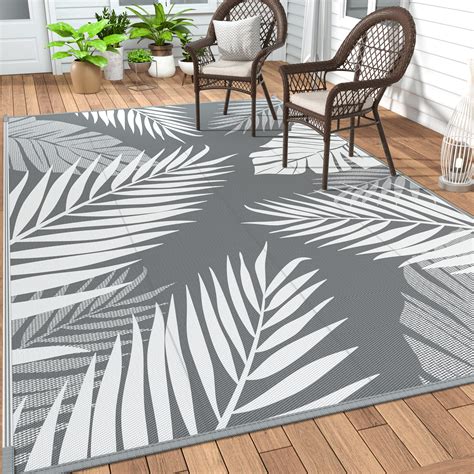 Genimo Outdoor Rug 8 X 10 Waterproof For Patios Clearance Reversible