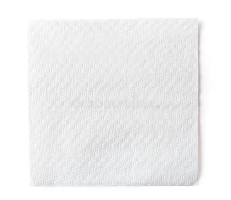 White Paper Napkin Stock Image Image Of Domestic Single 66950731