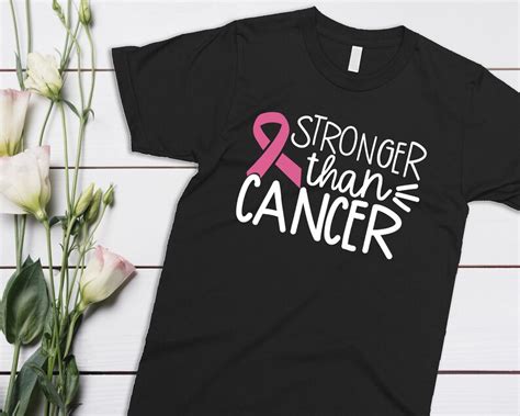 Stronger Than Cancer Shirt Survivor Shirt Breast Cancer Etsy