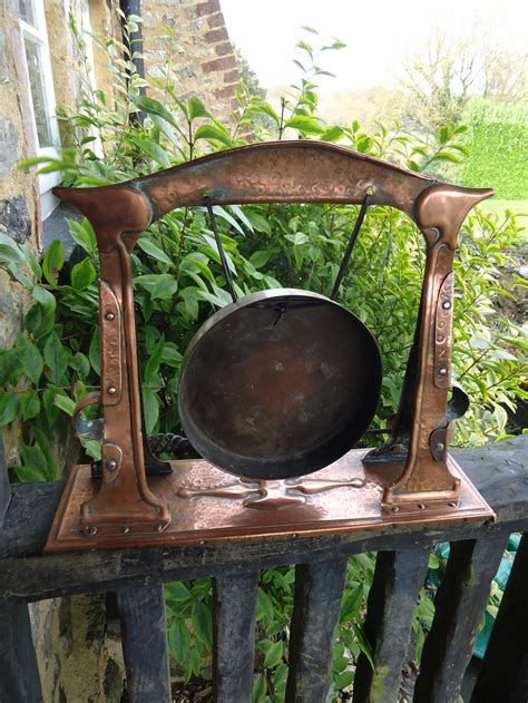 Arts Crafts Copper Gong J F Pool Of Hayle Antiques Atlas