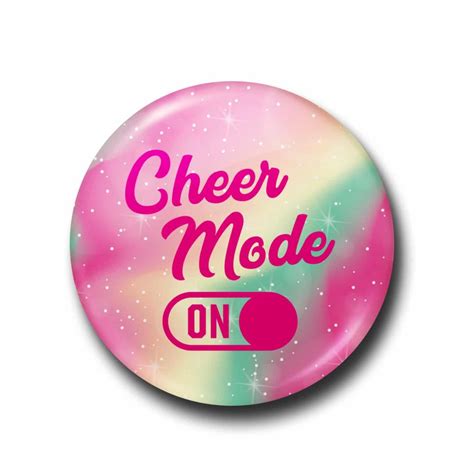 Cheer Mode On I Love Cheer® Pin Badge I Love Cheer®