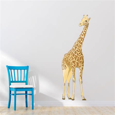 Large Giraffe Wall Decal Printed Wall Decal Wallums