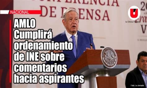 Cumpliré bajo protesta ordenamiento de INE contra comentarios hacia