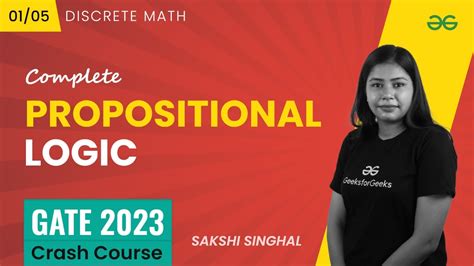 Propositional Logic Discrete Math Gate Crash Course Youtube