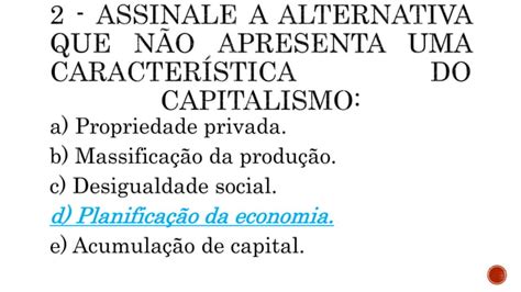 Quiz Geografia Ano Fases Do Capitalismo Pptx