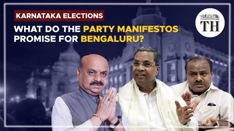 Watch What Do The Party Manifestos Promise For Bengaluru Karnataka