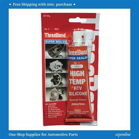 Threebond No Super Sealer Rtv Silicone Red G Shopee Singapore