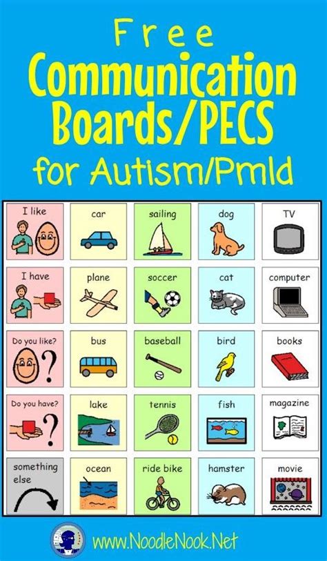 Free Printable Communication Cards For Autism Web Autism Communication