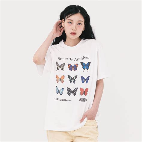 Butterfly Archive S S Tee White Havism