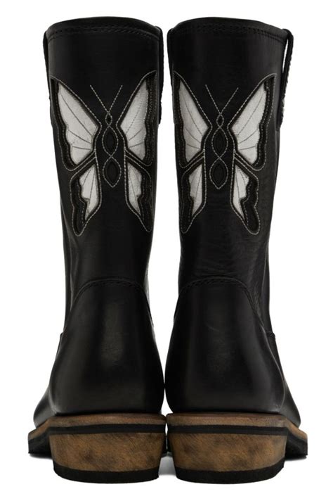 Women Our Legacy Boots Black Flat Toe Boots Schmetterling Black