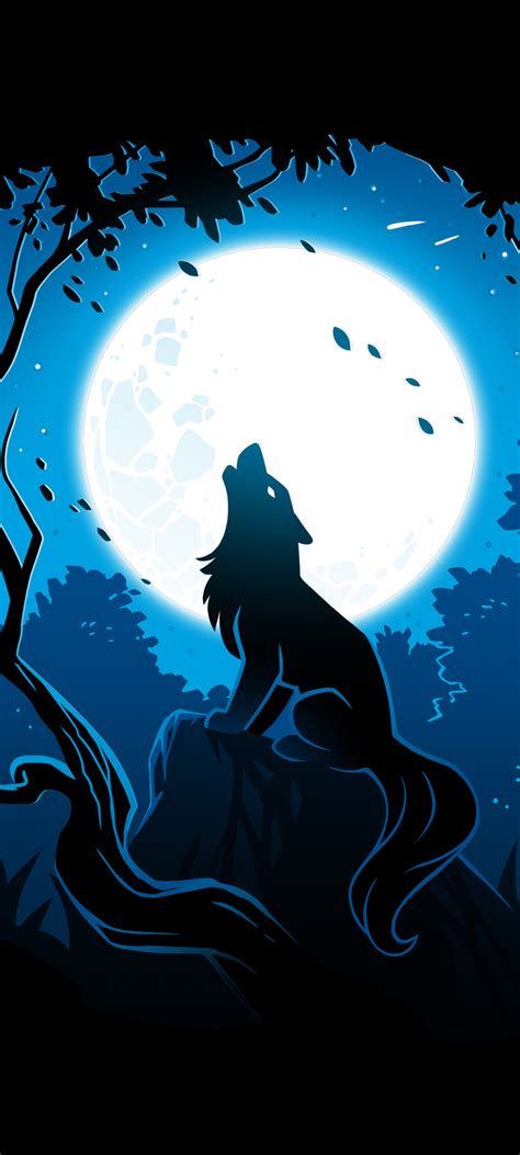 Anime Wolves Howling Wallpaper