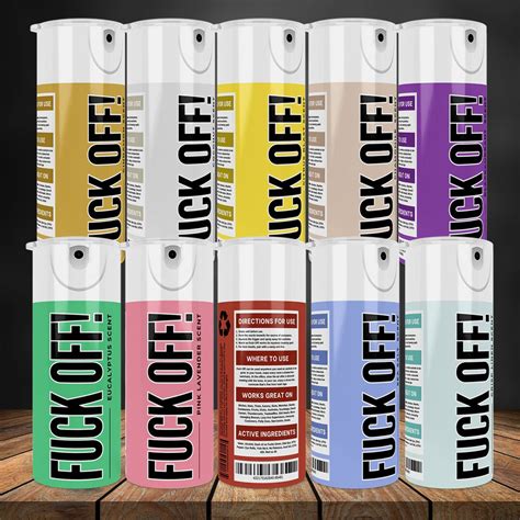 Fuck Off Spray Tumbler Wrap Bundle 20oz Skinny Sublimation Tumbler Bitch Be Gone Tumbler