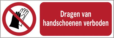 Horizontale Verbodsborden En Stickers ISO 7010 Dragen Van