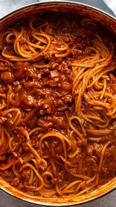 One Pot Pasta Bolognese Recipe