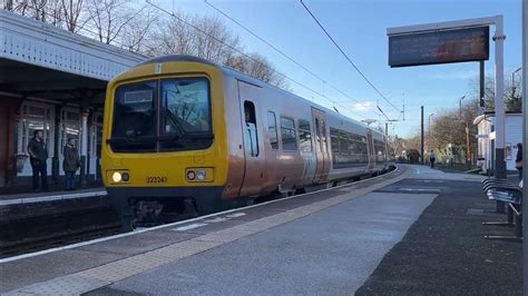 West Midlands Railway Class 323 Emu 323 241 Shenstone To Lichfield Trent Valley Youtube