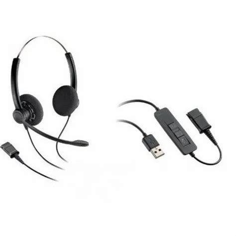 Wired Black Plantronics Practica Sp 12 Qd Usb Headset 62g At Rs 3250piece In New Delhi