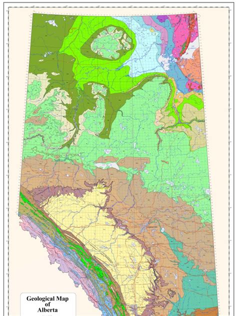 Geological Map Of Alberta