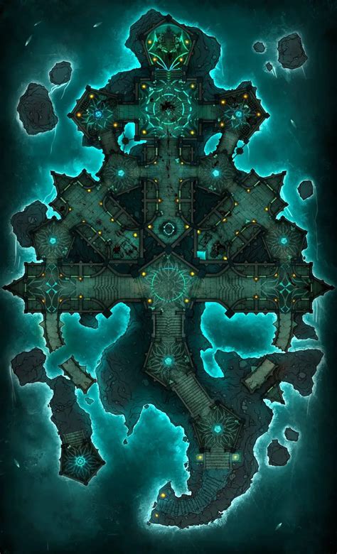 Lunar Dragon Lair Battlemap By Stained Karbon Maps Artofit