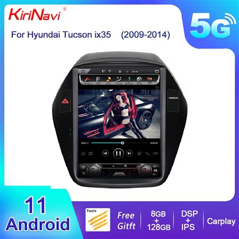 Pionowy Ekran KiriNavi Tesla Android 11 Radio Samochodowe Dla Hyundai