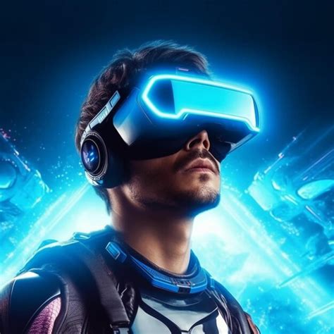 Premium AI Image | Futuristic virtual reality concept futuristic man in ...