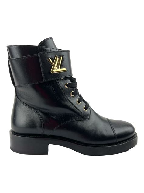 Bota Louis Vuitton Wonderland Ranger Lv Preta Original Etiqueta Nica