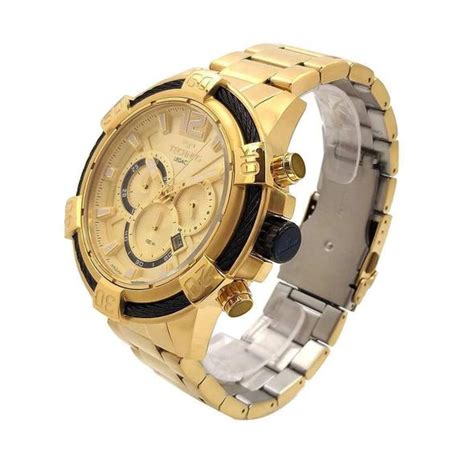 Rel Gio Technos Masculino Legacy Dourado Js Aw D Ivan Joias