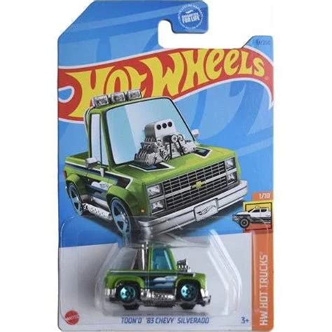Hot Wheels Toond Chevy Silverado Hw Hot Trucks Etsy