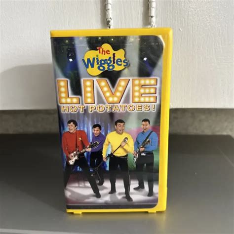 THE WIGGLES Live Hot Potatoes VHS Yellow Clam Shell PicClick CA