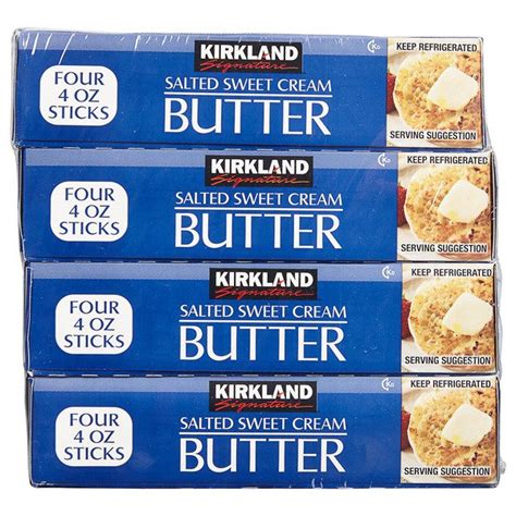 Kirkland Signature Salted Butter Quarters X Oz Costco Food Database