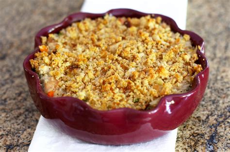 Turkey And Rice Casserole With Buttery Breadcrumb Topping