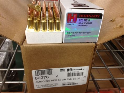 Round Box Rem Grain Fmj Brass Case Hornady Training Ammo