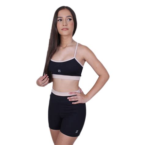 Conjunto Fitness Poliamida Zero Transparencia Feminino Short E Top