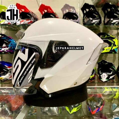 Jual Helm Half Face RSV New Windtail Solid Polos White Putih Original