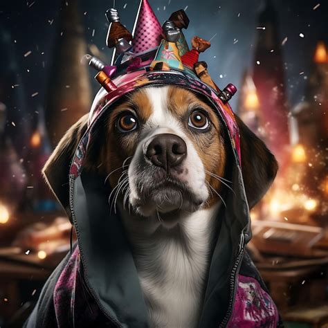 Retrato De Mascota De Un Perro Beagle Juguet N Olfateando Curiosamente