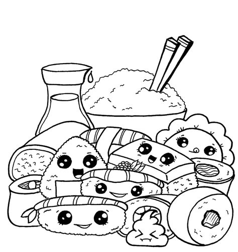 Mejores Dibujos De Comida Kawaii GRATIS