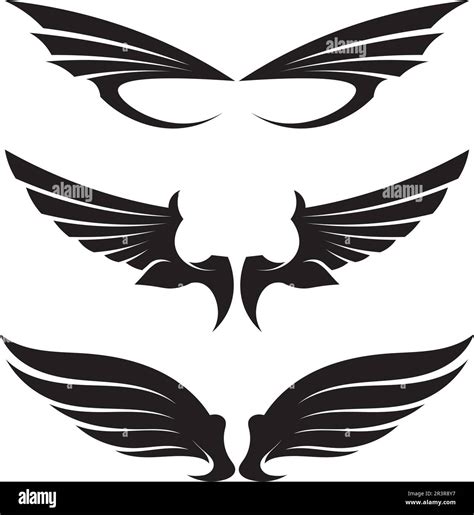 Falcon Wings Logo Template Vector Icon Logo Design Stock Vector Image