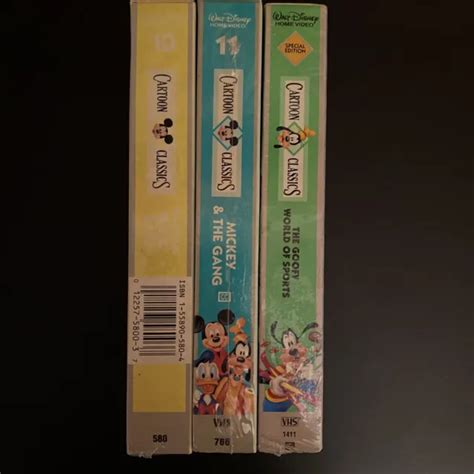 WALT DISNEY CARTOON Classics VHS Lot Of 3 New Sealed Pluto Fifi