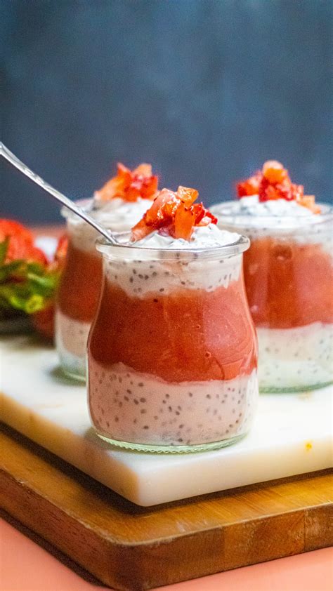 Greek Yogurt Chia Parfait With Strawberry Applesauce Posh Plate