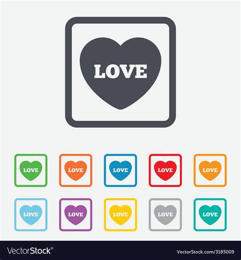 heart sign icon love symbol royalty  vector image
